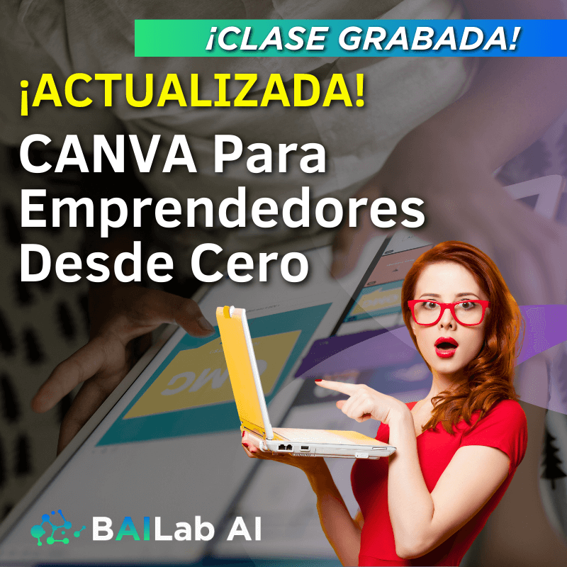 Masterclass grabada | CANVA para Emprendedores Dese Cero 📚