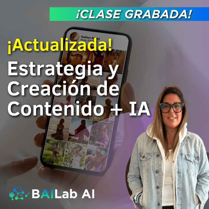 Masterclass Online | Estrategia y creación de contenidos + IA