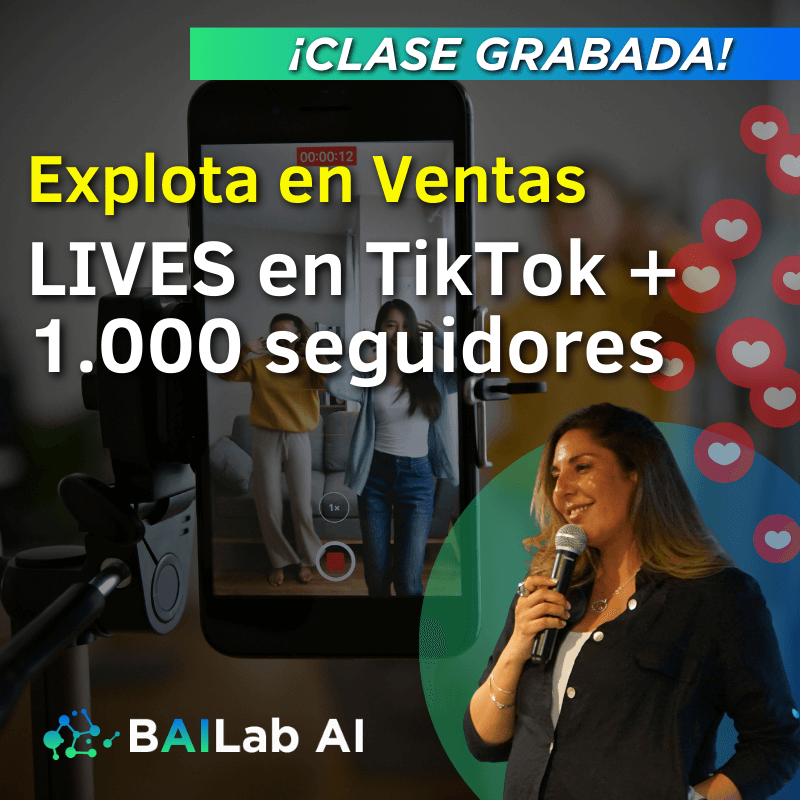 Masterclass Online | Explota en ventas - Lives en TikTok + 1000 seguidores