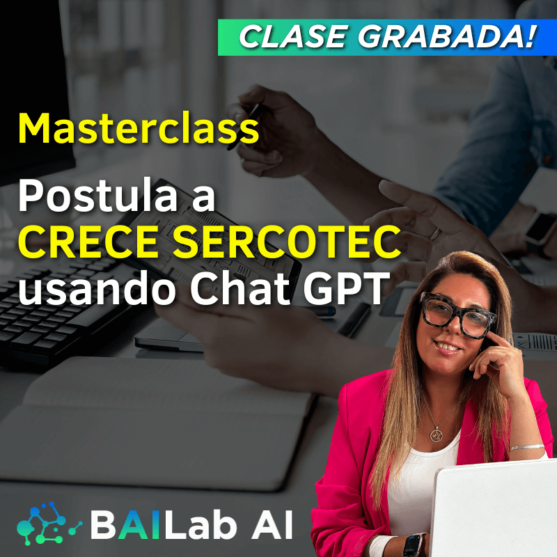 Masterclass Grabada | Postula a CRECE SERCOTEC usando Chat GPT