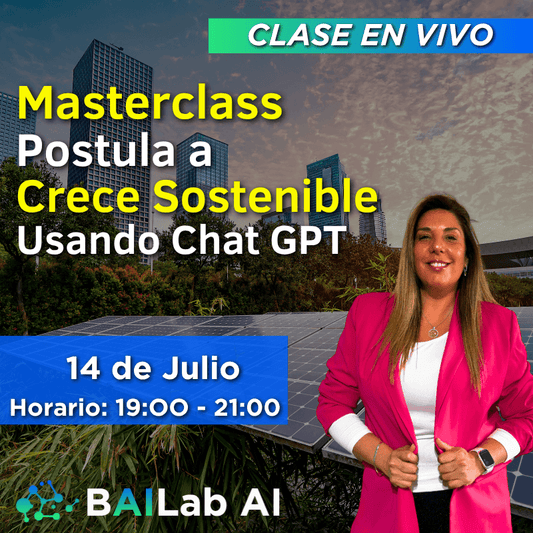 Masterclass | Postula a Crece Sostenible usando Chat GPT