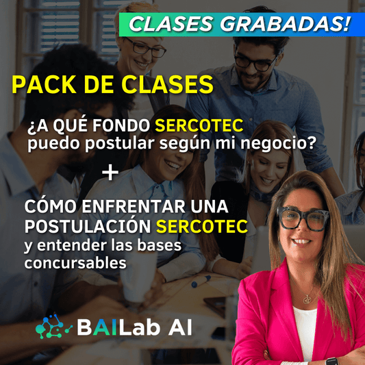 Pack de clases | ¿A qué fondo SERCOTEC? + Como enfrentar postulación Sercotec